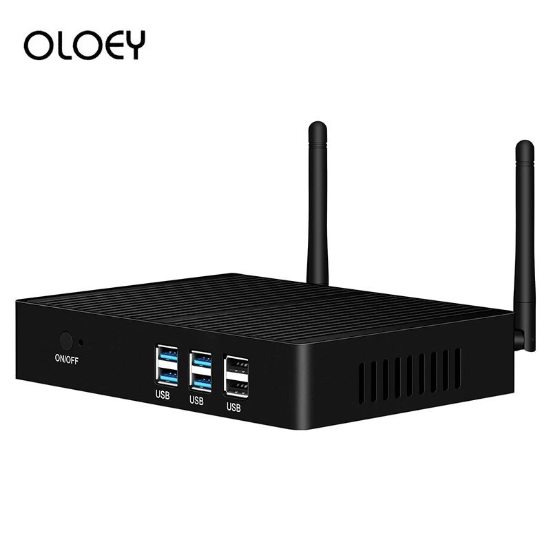 OLOEY Intel Core Мини ПК i3 7100U i5 7200U i7 4500U Windows 10 HTPC 4K неттоп офисный компьютер HDMI VGA WiFi 4xUSB3. 0 2xUSB2. 0