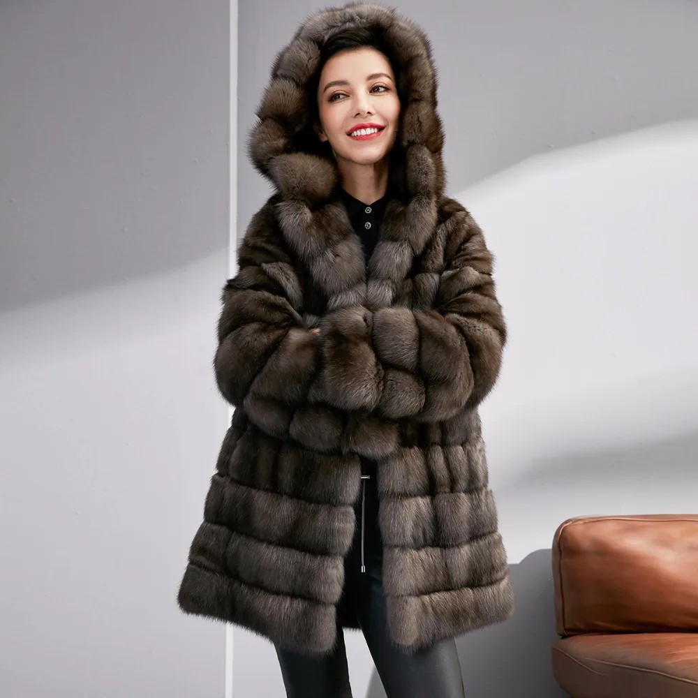 Genuine mink fur coat women real fur coats high end luxury fur jacket ...