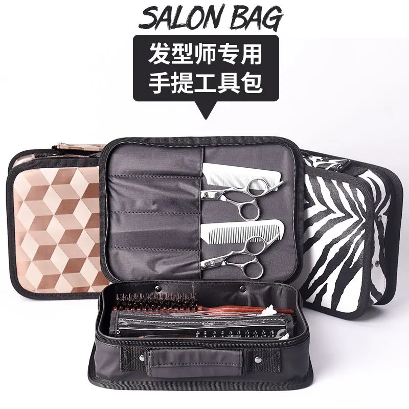 

Beauty Salon Barber Tool kits Hair Blow Dryer Scissors Comble Clips Profesional Hair Styling Accessories Bags