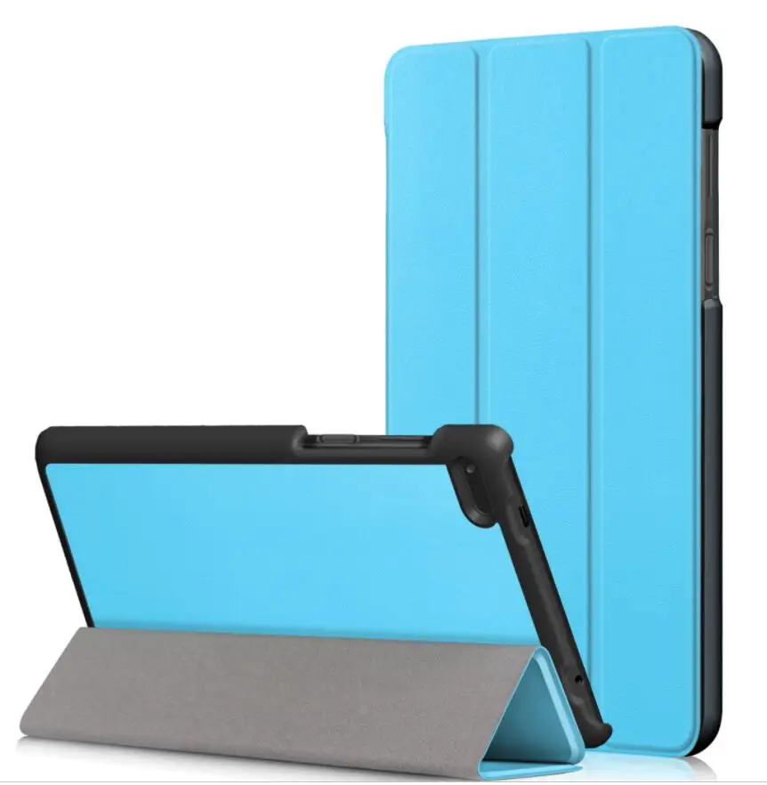 50 шт./партия бесплатная доставка роскошный умный кожаный чехол для lenovo Tab 7