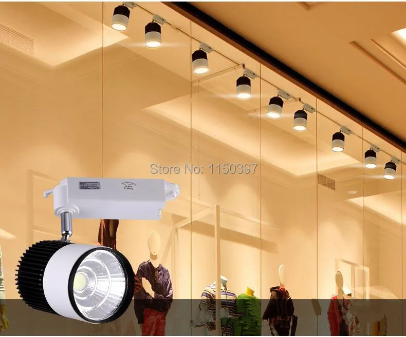 Levou Pista w Cob Light Rail Spotlight Lâmpada Substituir 300 Halogênio Ac85-265v Quente - Frio Natural Branco Dhl Luz 30 15 High Quality Luzes e Iluminação