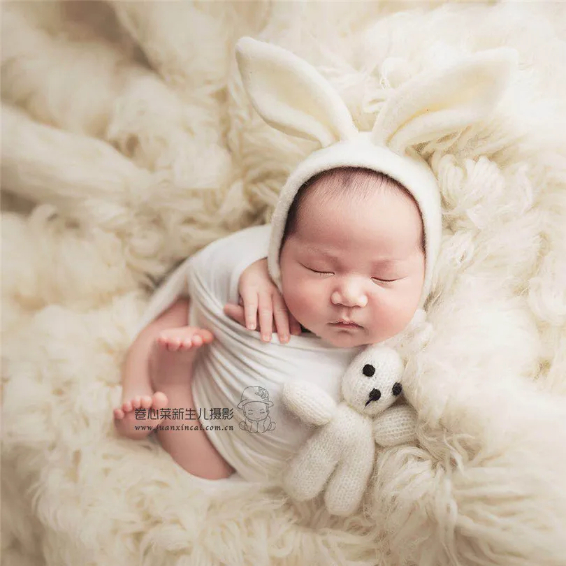 Amigurumi новорожденный фотография чучела игрушка капот набор детский душ подарок