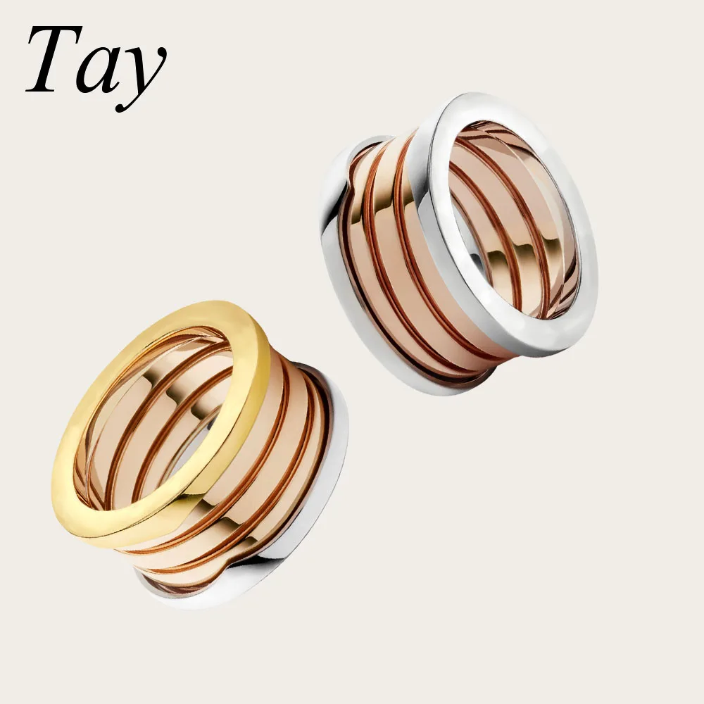 

Tay Bulgaria rings jewelry The New 1:1 Original s925 sterling Fashion trend silver female models couple Free shipping Zircon