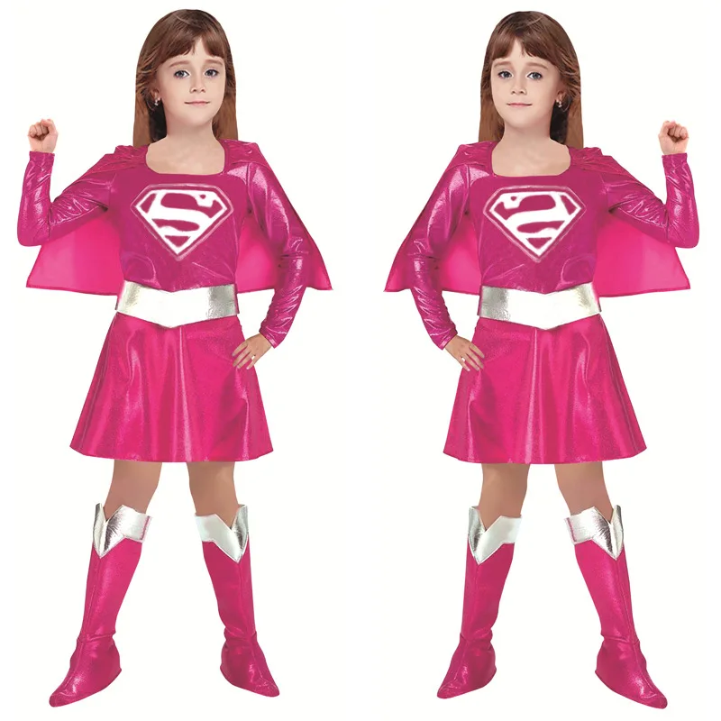 

Costume for Baby Girl Princess Dress Superman Costume Avengers Superman Girl Cosplay Dress Anime Exhibition Dress Up Dress Girl