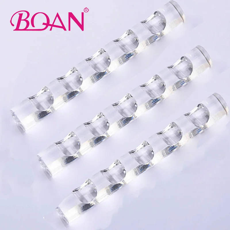 

BQAN 2Pc Nail Brush Acrylic Stand Nail art Brush Holder Rack Clear Nail Tools Display Stand Rest Tools