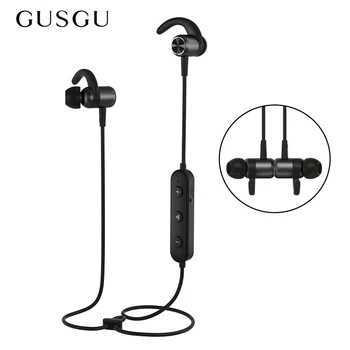 

GUSGU Bluetooth Earphone Wireless Magnet Earbuds with Microphone Stereo Sports Bluetooth Headset for iPhone Xiaomi Huawei
