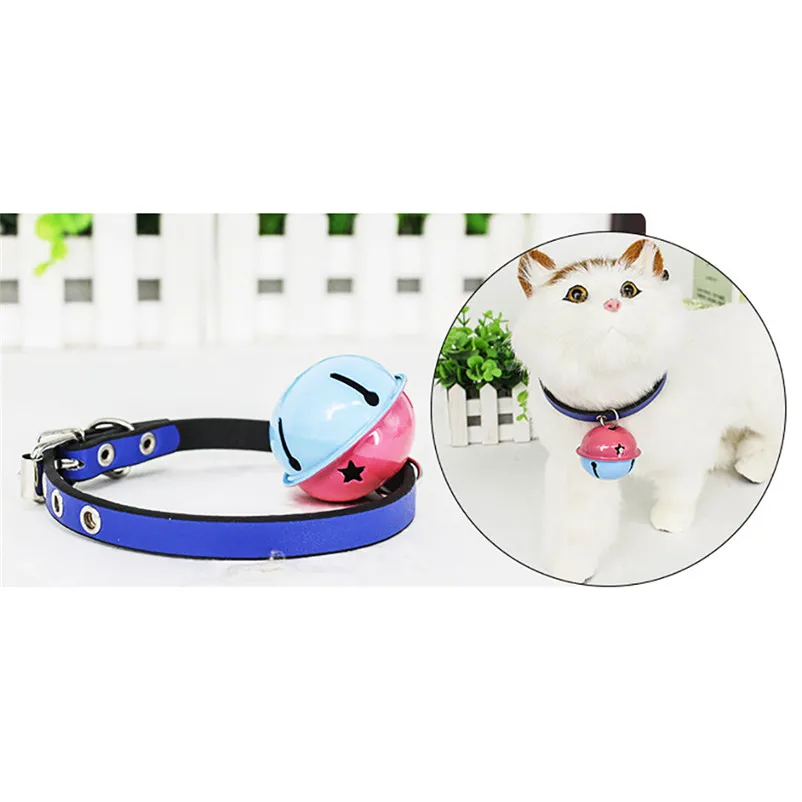 Pendant Pet Cat Collar Exquisite Adjustable Cute Multiple Colors Cat Bell Accessories pet Product Leash and Harnesses A14 (5)