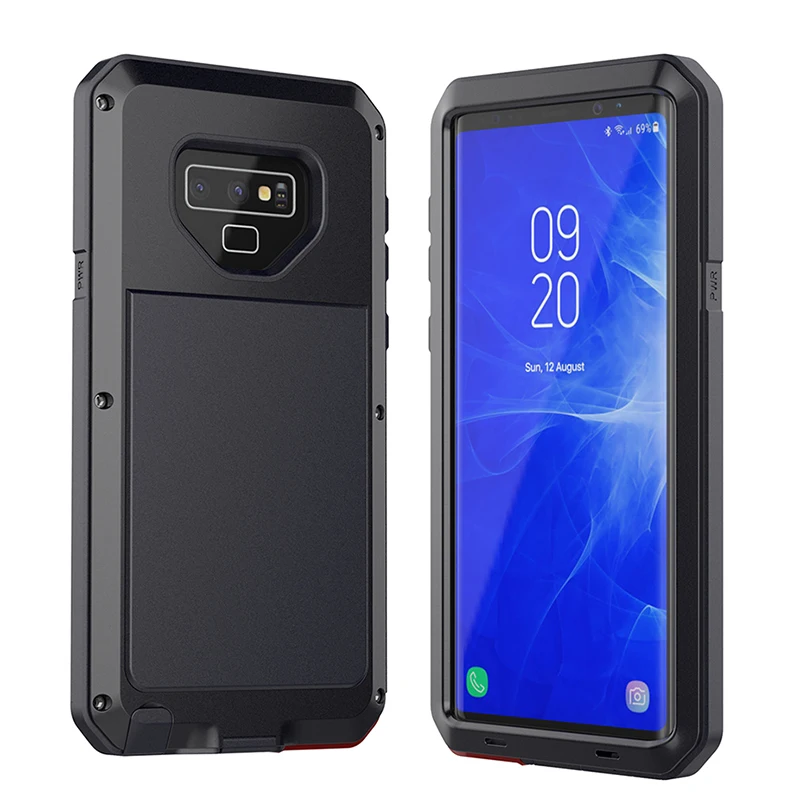 Luxury Waterproof Case For Samsung Galaxy Note 9 Metal Aluminum