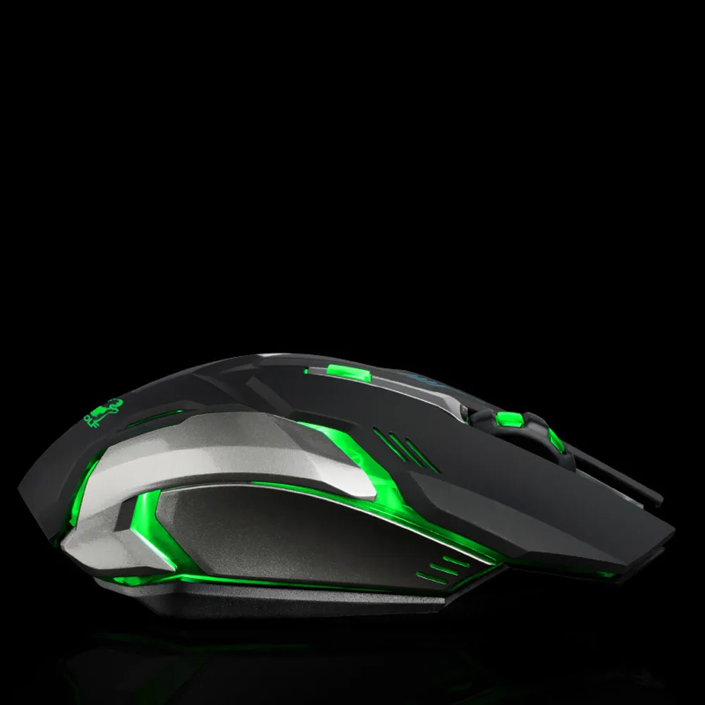 OMESHIN Перезаряжаемые X7 Беспроводной Мышь игровые тихие Usb мышей 1600 точек/дюйм