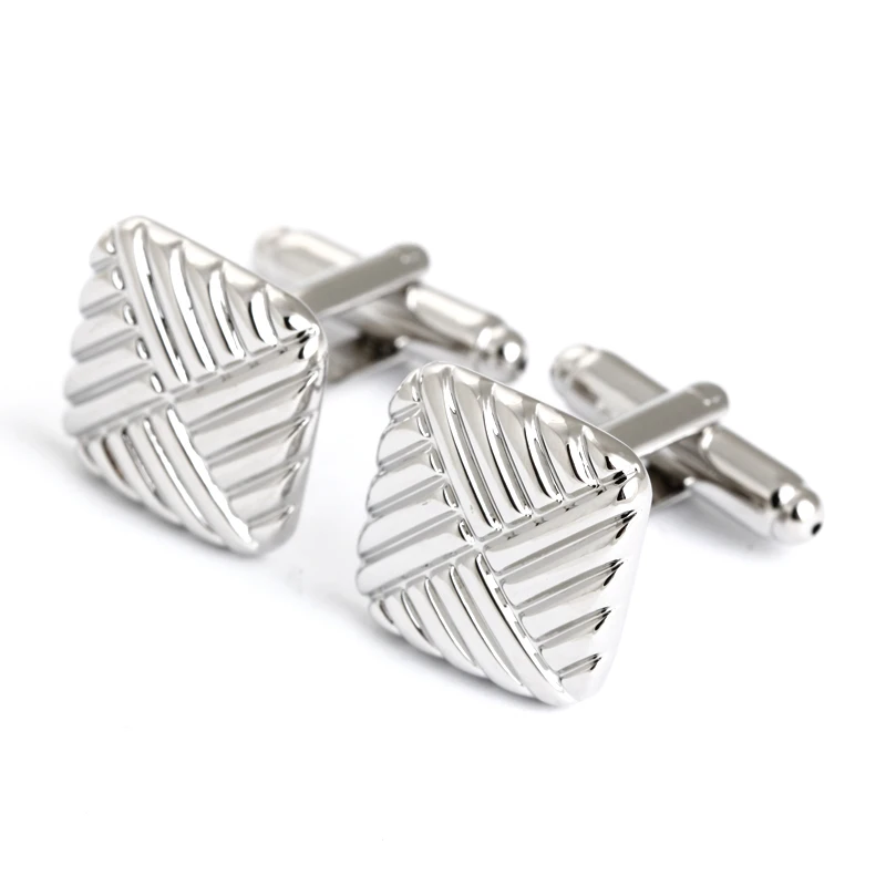 Square Sliver Hand Made CuffLinks Cuff links Designer Brand Cufflink