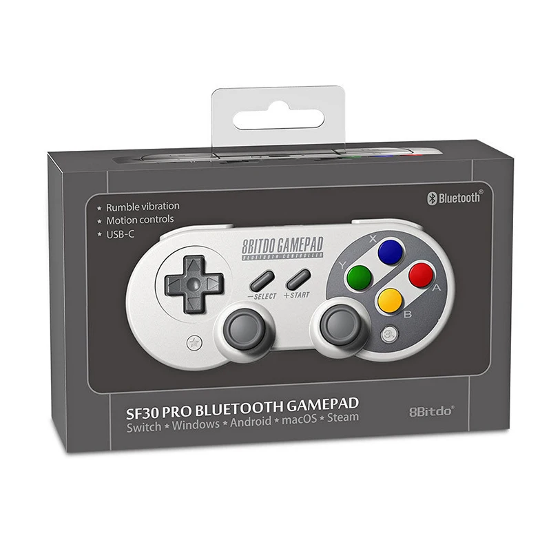 Hobbylane 8bitdo SF30Pro SN30Pro Беспроводной пульт дистанционного управления джойстик Joypad для выключать Android Вибрация элементы управления движением d29