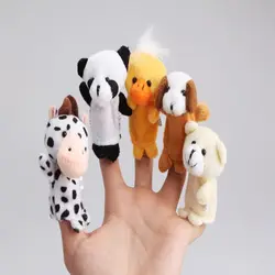 Лидер продаж Милая 10 шт. набор детские, для малышей Дети Плюшевые животных палец биологического куклы Play ЖЖ рассказом сказка куклы