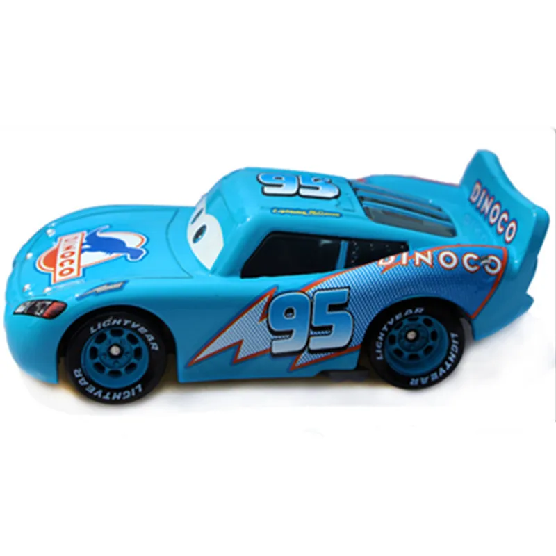 Disney Cartoon Pixar Cars 2 Blue Dinoco McQueen литая под давлением металлическая Игрушечная машина