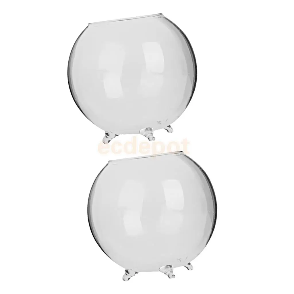 2 Pieces Glass Hydroponic Vase Micro Landscape DIY Bottle Terrarium Container