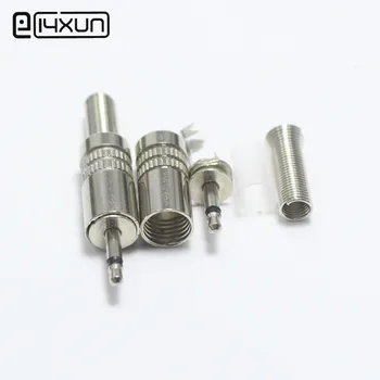 

2pcs 2.5mm Power Plug 2.5 2Pole Mono Audio Plugs Solder Microphone Adapter Connector