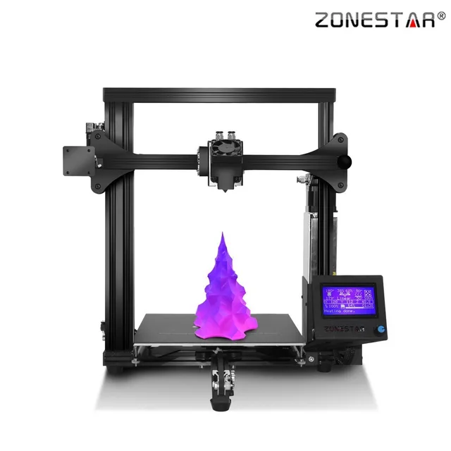 Best Offers ZONESTAR Full Metal Aluminum Frame Upgraded Tempered Glass Fast assembly Dual mix color printing Optional 3d printer DIY kit Best Offers ZONESTAR Full Metal Aluminum Frame Upgraded Tempered Glass Fast assembly Dual mix color printing Optional 3d printer DIY kit