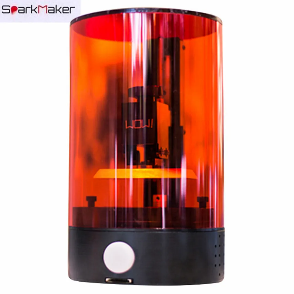 

Accewit Original SparkMaker SLA UV 3D Printer Mini Desktop HD DLP LCD Offline Printing Colorful Resin 98x55x125mm with SD card