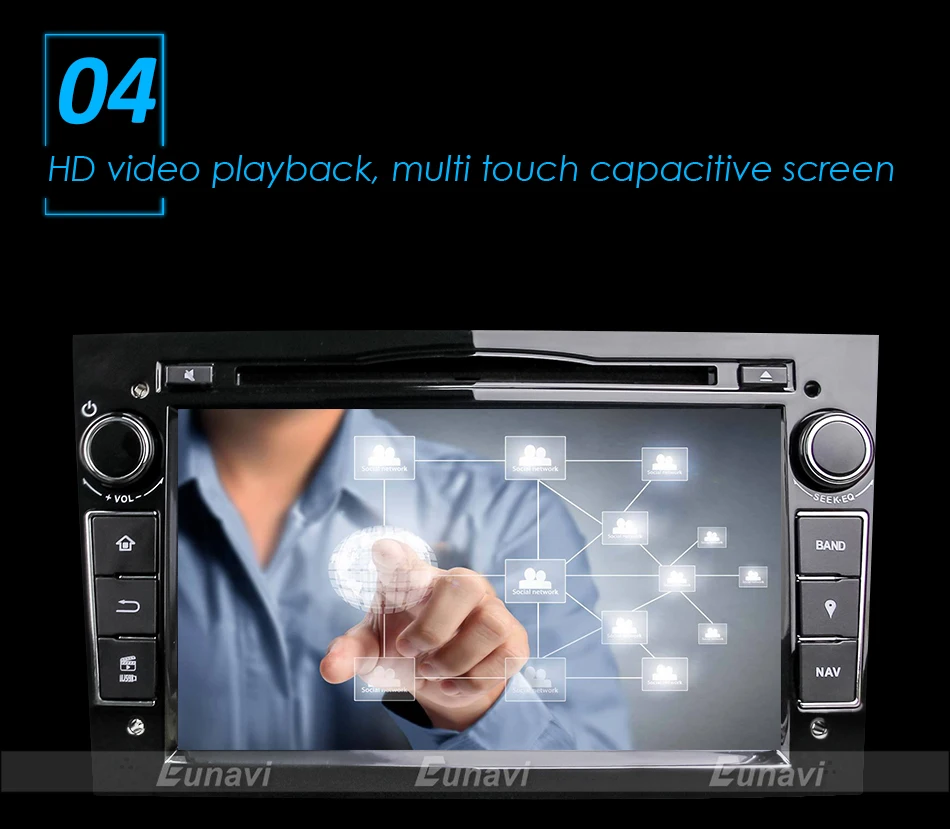 Best Eunavi Quad Core Android 9.0 2 din Car DVD Stereo for Vauxhall Opel Astra H G Vectra Antara Zafira Corsa GPS Navi Radio 2G 5