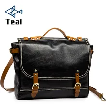 Men's Briefcase Laptop Bag Business Bag pu Leather Briefcase Men Shoulder Bag Crossbody vintage messenger bags luxury bolsas