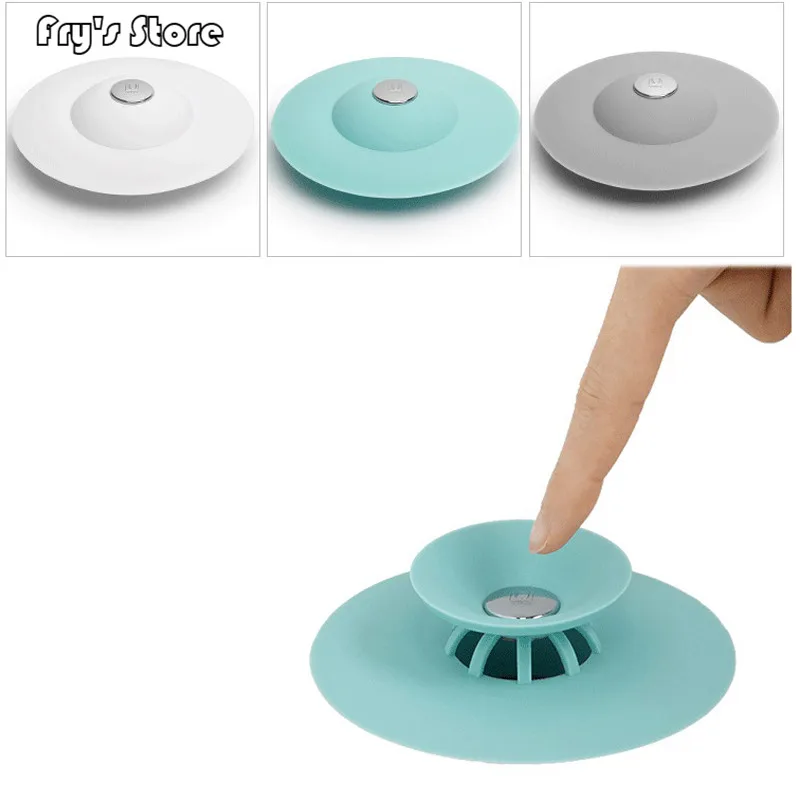 

Shower Drain Stopper Floor Drain Rubber Circle Silicone Plug for Shower Bathtub Plug Bathroom Leakage-proof Drain PVC Sink Basin