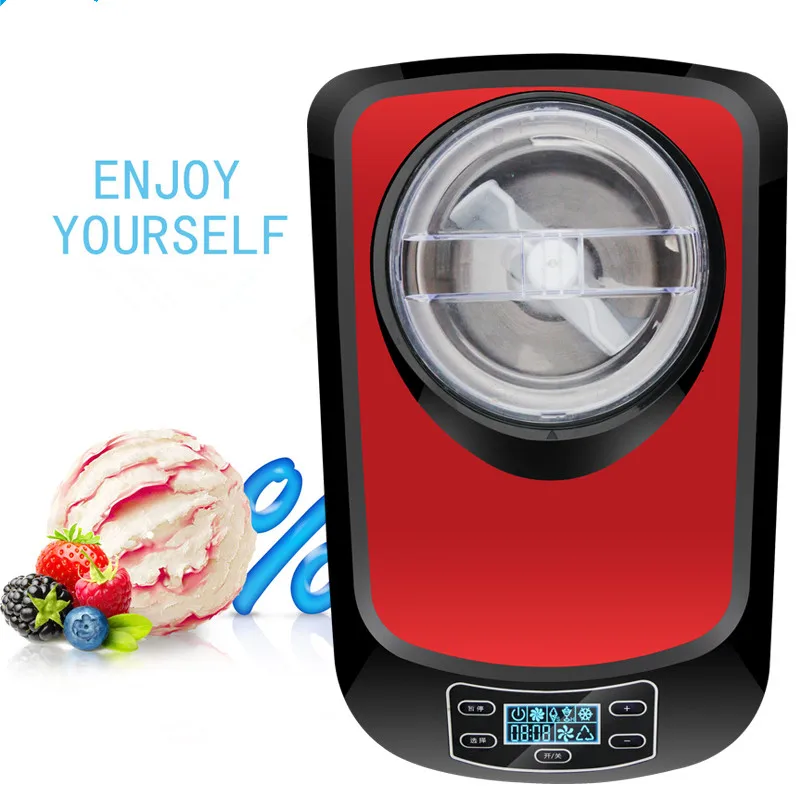

220V Commercial Full-automatic Electric Ice Cream Machine DIY Self-cooling Ice Cream Maker Machine EU/AU/UK/US