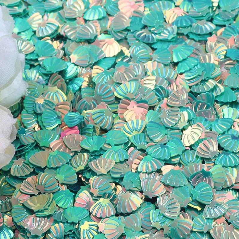 6*8 мм блестки в виде ракушки милые цветы ПВХ свободные блестки для ногтей Блестки для женщин DIY скрапбук Макияж украшения 20 г/лот