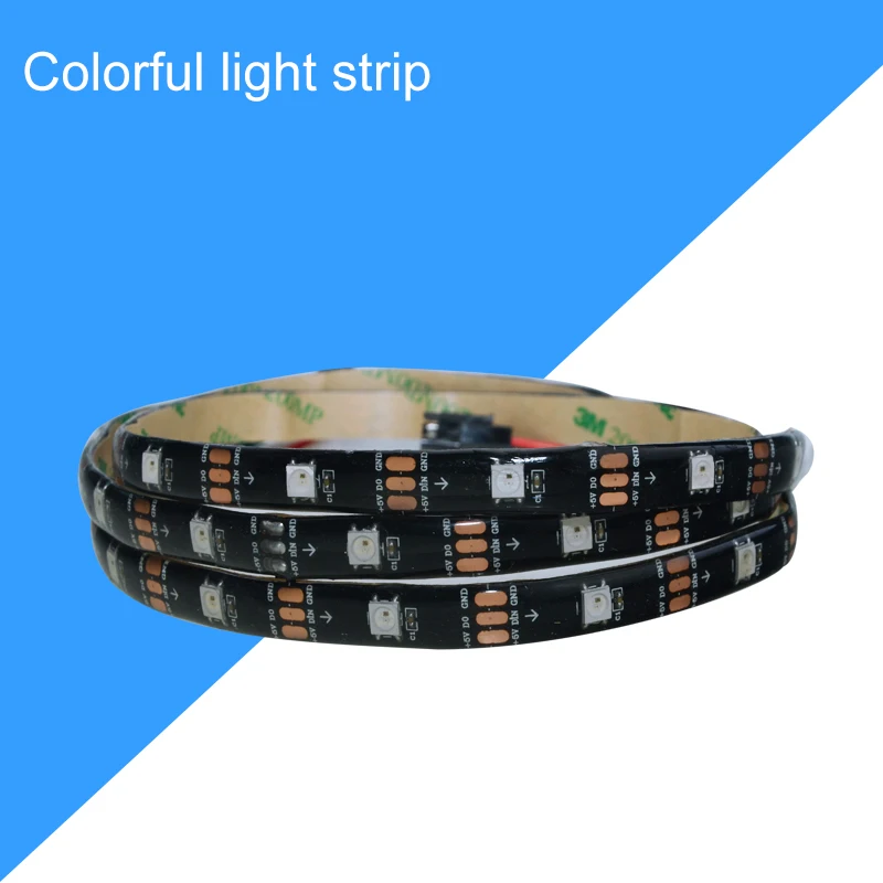 Eeetoo светодиодная лента 5050 RGB rлента для пк авто гибкий неон ws2812b диодная