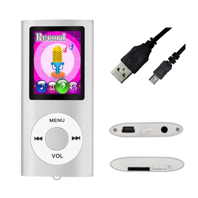 Najtaniej Odtwarzacz MP3 MP4 obsługuje 64 GB karta micro sd z przeglądarką zdjęć, czytnikiem e booków i dyktafonem oraz radiem FM