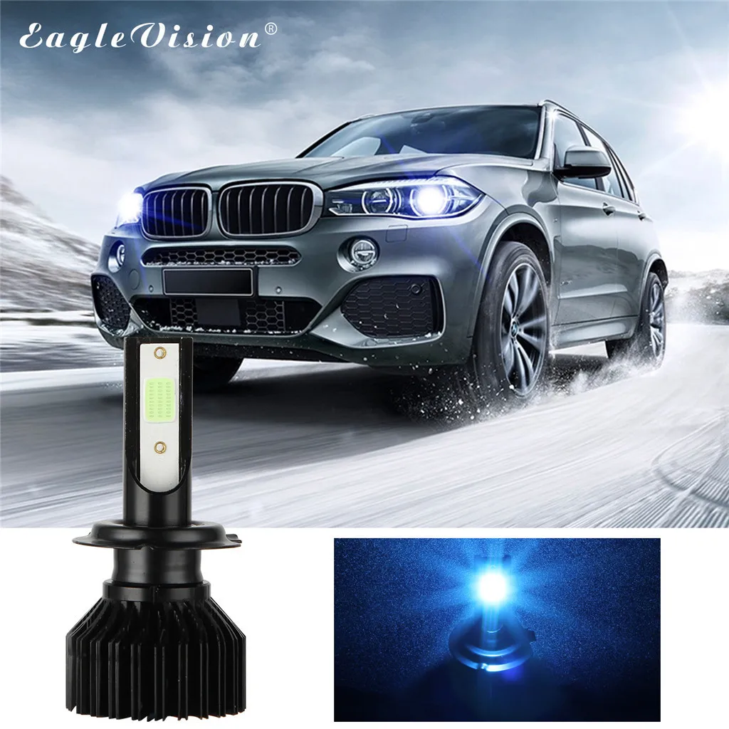 CARPRIE автомобильные лампы для фар(светодиодный) новая горячая Распродажа 2x H7 светодиодный комплект для преобразования фар лампа 30000LM Высокая мощность 8000K Голубой 9617