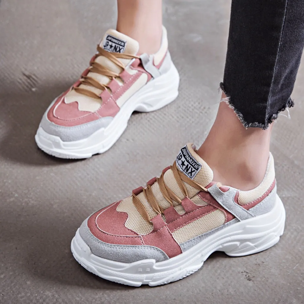 

basket femme sneakers womenchaussures femme Outdoor Sport Walking Shoes Height Platform Sneaker Casual Running Shoes