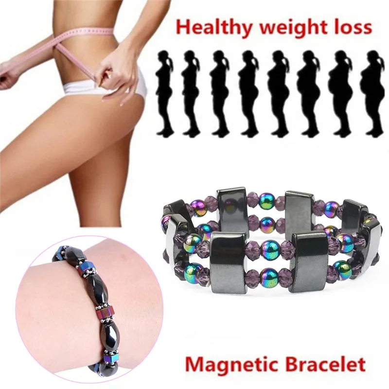 1 шт. цветной магнетитовый малахит, много цветов, Кристальный браслет для исцеления, Магнитный гематит, браслет для здоровья для женщин, мужчин, инструмент для похудения