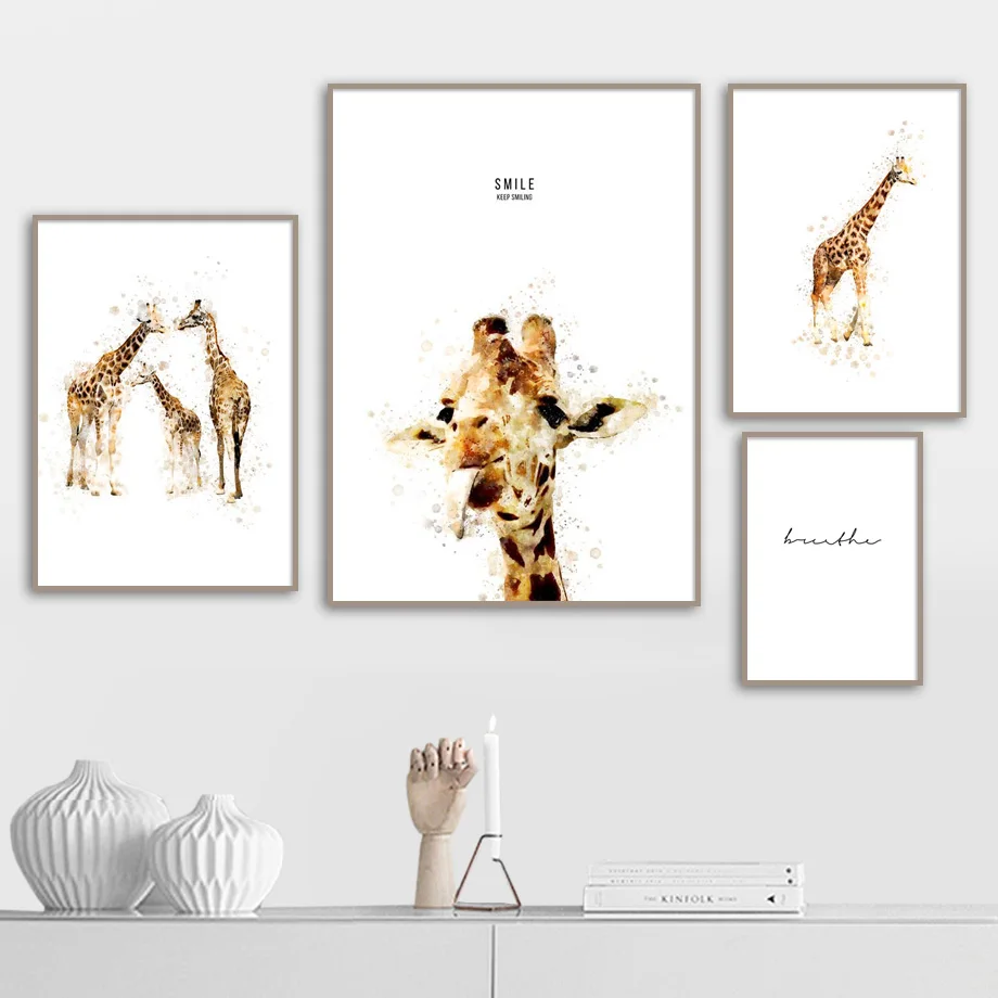 Wall Art Canvas Painting Giraffe Nordic Posters And Prints Animals Art Prints Wall Pictures For Living Room Decor Wall Art Canvas Painting Giraffe Nordic Posters And Prints Animals Art Prints Wall Pictures For Living Room Decor