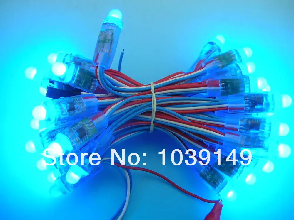 Dc 5 v 12 мм ucs1903 полный цвет пикселей rgb led программист модуль; водонепроницаемый ip68 ucs1903 светодиодный пиксельный модульный