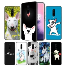 Bull Terrier Dog Puppies Soft Black Silicone Case Cover for OnePlus 6 6T 7 Pro 5G Ultra-thin TPU Phone Back Protective