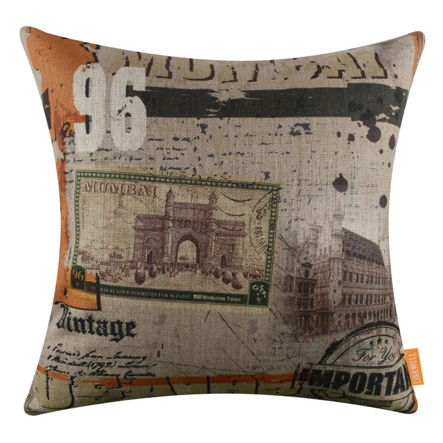 Aliexpress.com : Buy LINKWELL 18x18 inches Pillow Case Burlap ... Aliexpress.com : Buy LINKWELL 18x18 inches Pillow Case Burlap ...