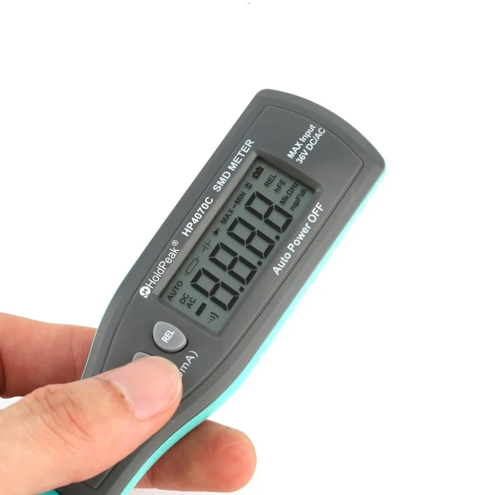 

HP4070C Tweezer Handheld Electrical Smart SMD Tester Auto Range Meter Resistor Capacitor Diode Battery Tester