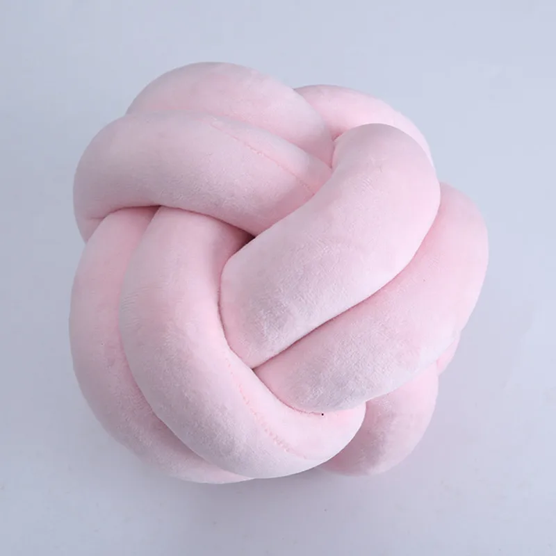 

Creative Knot Ball Cushion Baby Sofa Lumbar Chair Back Car Household Throw Cute Plush Pillows For Children Toy Gift GPD8349