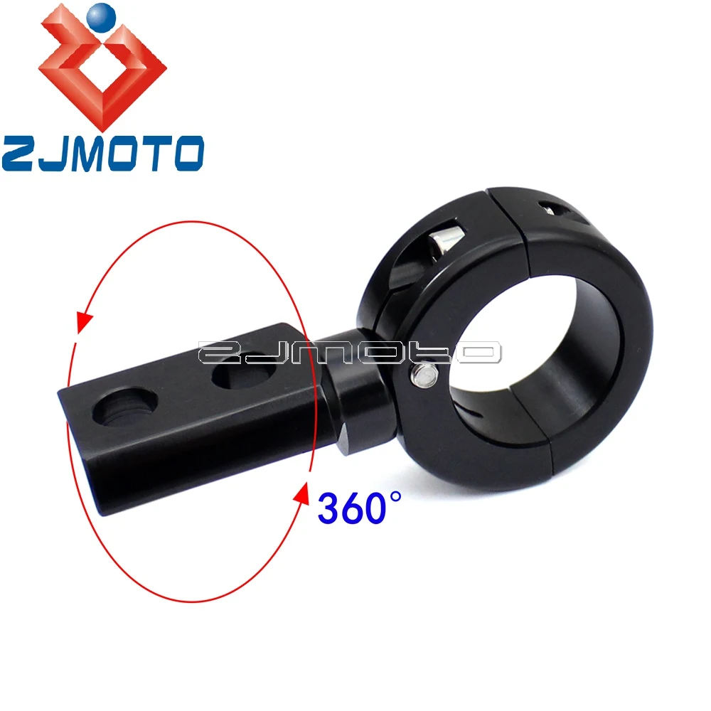 Мотоцикл 7/8 &quotРучка Бар Противотуманные фары крепление кронштейны Черный
