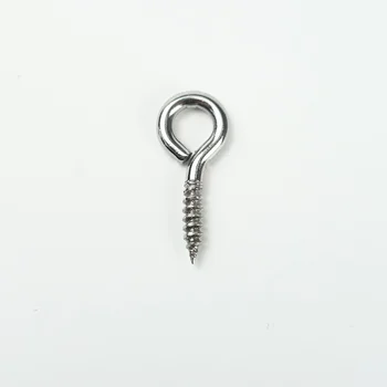 50PCS 24mm Small Eye Screw Bolt Hook 304 Stainless Steel Tiny Screw Eye DIY Rope Accessories Wood Screws Jewellery Accessories