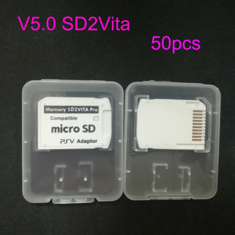 Карта памяти SD2VITA для PS Vita 50 шт. Версия 5 0 TF-карта PSV ita Game Card1000/2000 Adapter 3 60 System SD Micro Card |