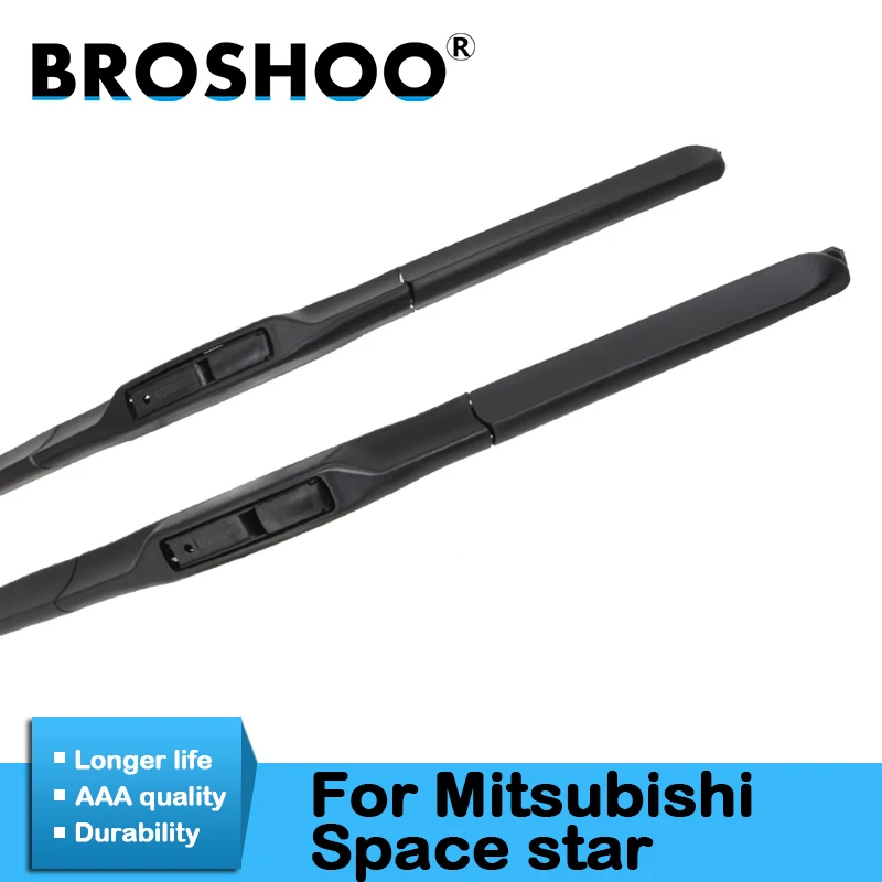 

BROSHOO Auto Wipers Blade For Mitsubishi Space Star 1998 1999 2000 2001 2002 2003 2004 2005 2006 2007 2013 2014 2015 2016 2017