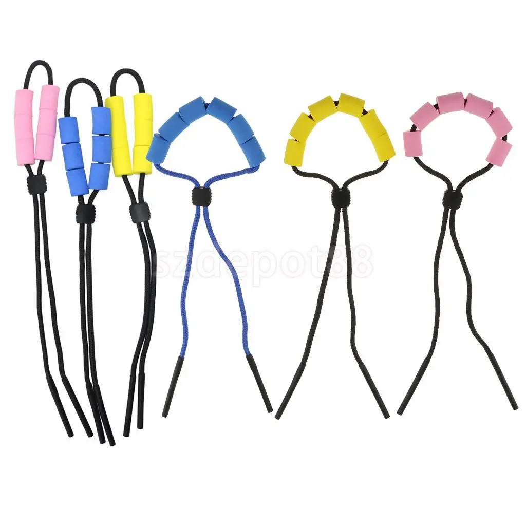 6pcs Water Sports Diving Floating Swimming Reading Eyeglasses Rope Neck