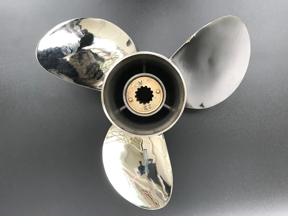 

11 3/8x14 for SUZUKI 35-65 HP Outboard Engine STAINLESS STEEL Propeller Motors Outboard Motor 13 tooth spline marine propeller