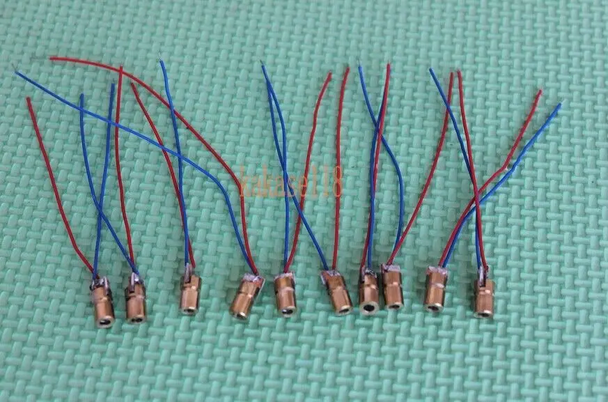 

20pcs 650nm 6mm 5V 5mW Red Laser Dot Diode Module Copper Head free shipping