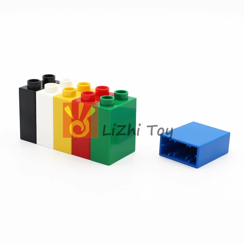 

MOC Building Block 4066 Duplo Brick 1x2x2 without Bottom Tube Bricks Assembled Accessories Bulk Part Compatible with Legongl toy