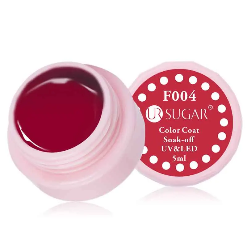 UR SUGAR 5 мл Цветной Гель лак для ногтей отмачиваемый черный белый слой УФ