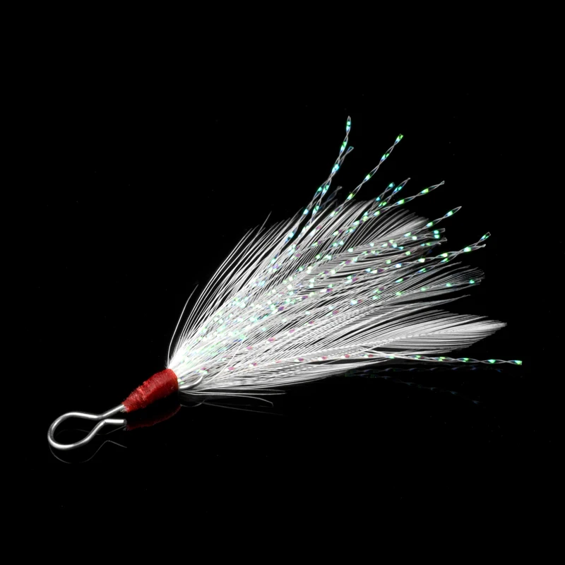 20 pcs 49mm blade Lure pendant bloodstreams feather fishing lure fishing equipment fishing tackle single 31019