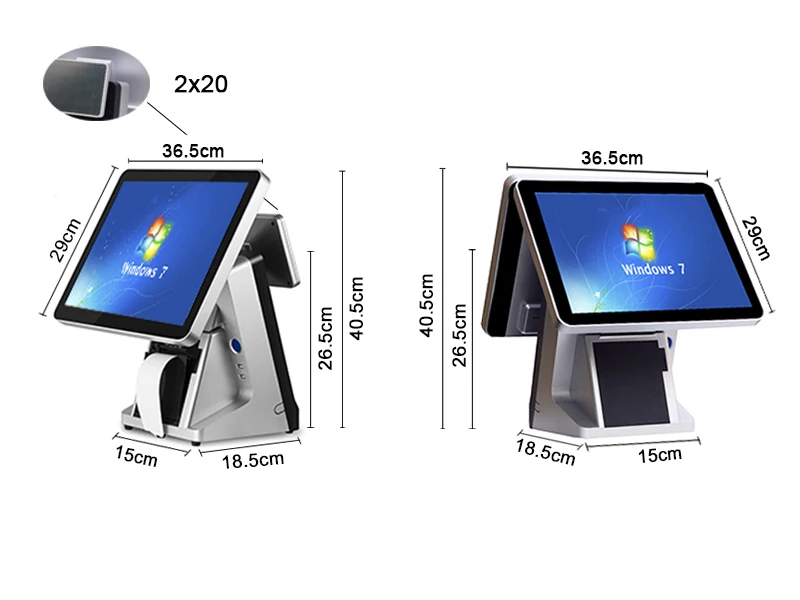 Горячая ресторан 15 дюймов POS система Windows POS терминал