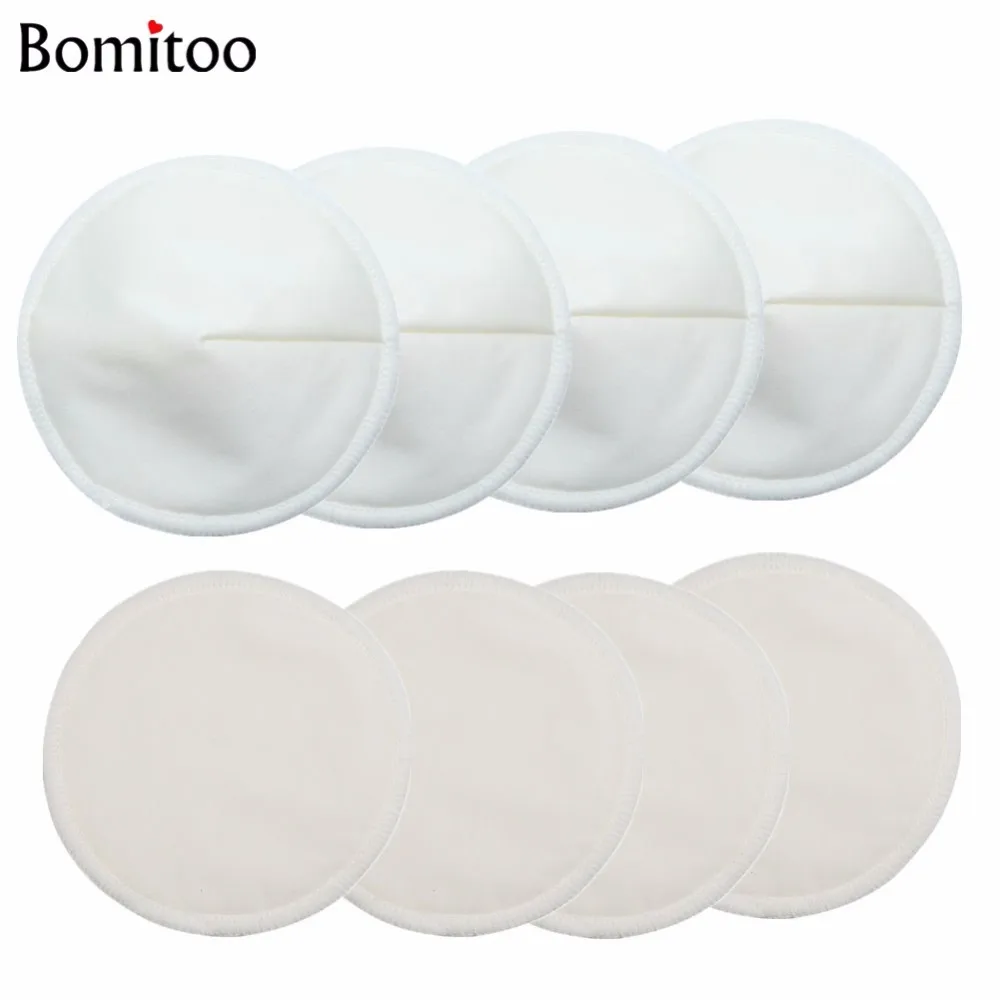 [Bomitoo]8 Pcs Breast Pad Nursing Pads for Mums Wholesale OEM Solid Plain Color Feeding Pad Contoured Nursing Pad Factory 