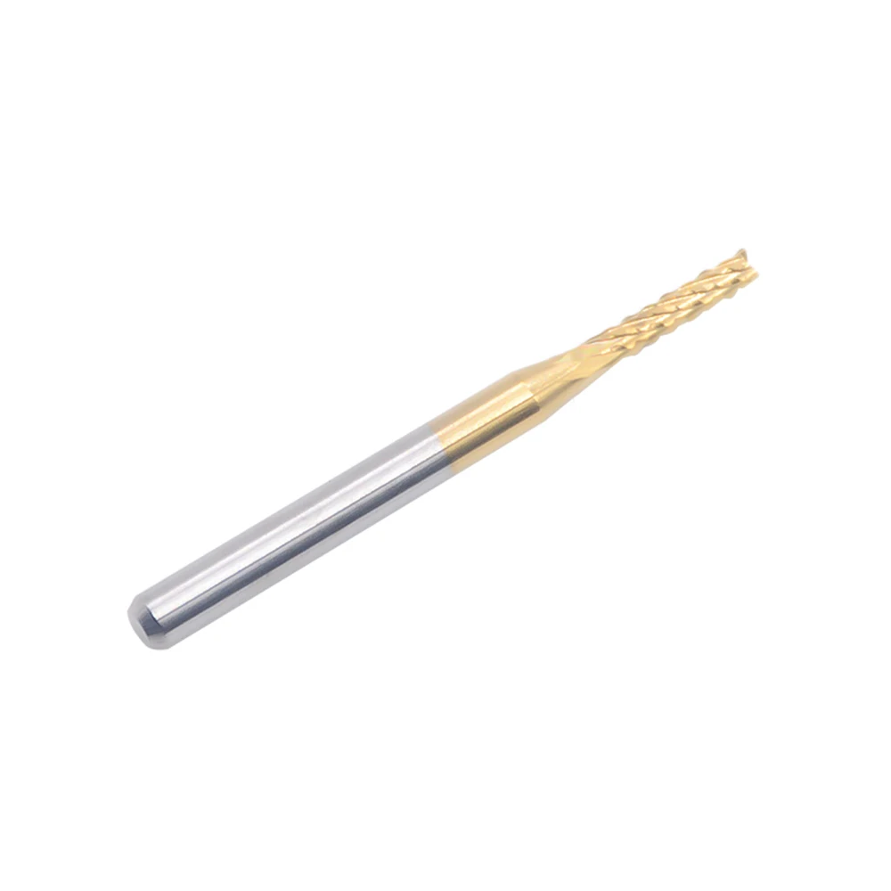 

Hot sale 1pc 0.6mm Titanium Coated Carbide End Milling Cutter Engraving Edge cutter for PCB CNC Router mill Machine